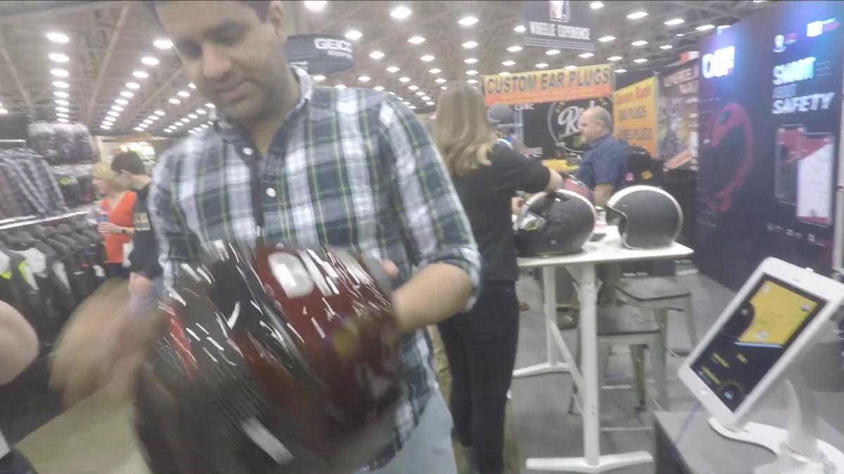 'Video thumbnail for Dallas IMS 2020 - Total Motorcycle Interviews Quin Helmets: The Smart Tech Helmet built for safety.'