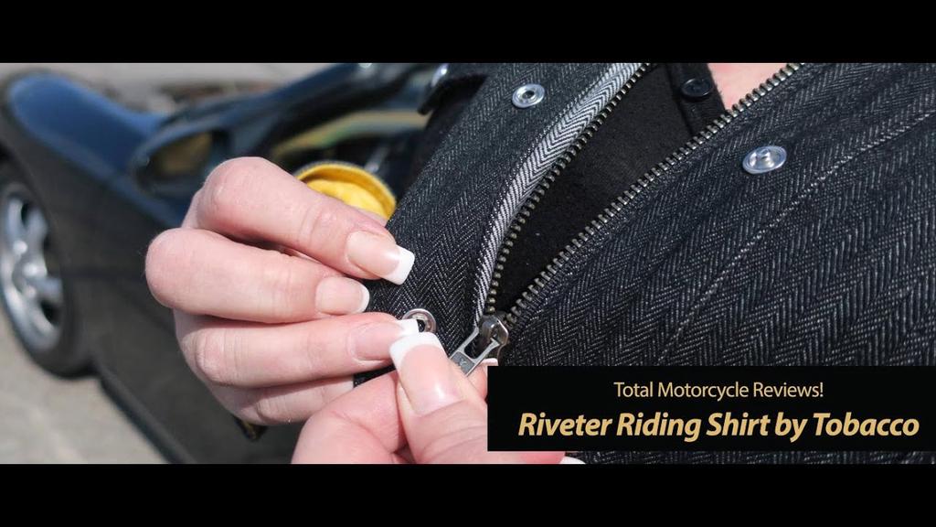 'Video thumbnail for Riveter Riding Shirt by Tobacco Motorwear - TMW Reviews!'