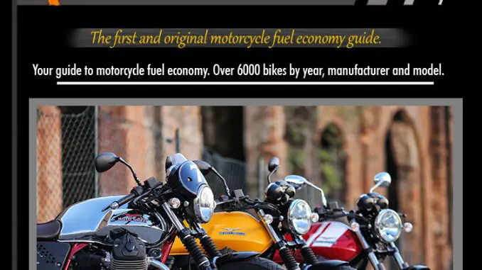 Total Motorcycle Fuel Economy Guide in MPG and L/100km