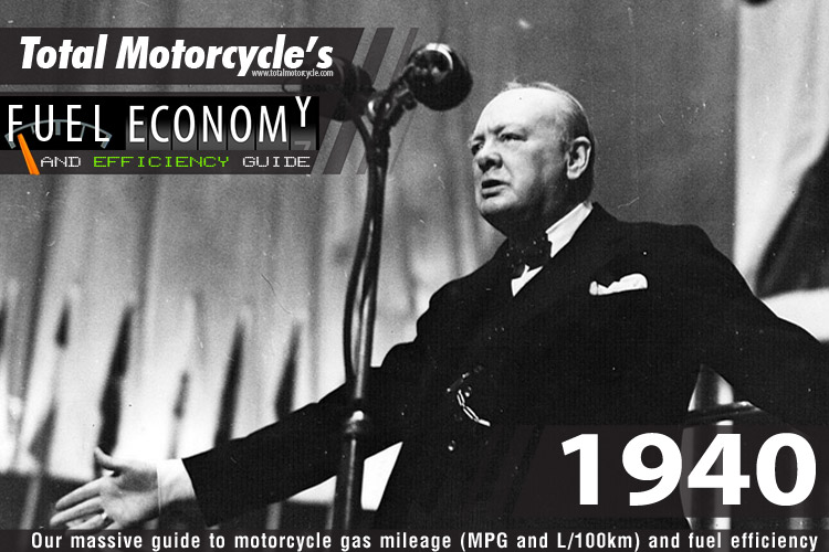 1940 Motorcycle MPG Fuel Economy Guide