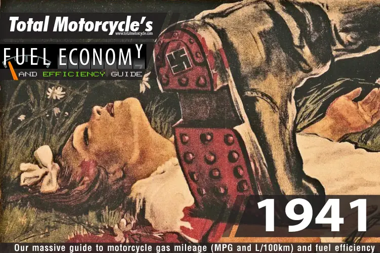 1941 Motorcycle MPG Fuel Economy Guide