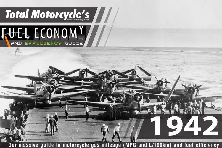 1942 Motorcycle MPG Fuel Economy Guide
