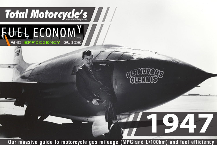 1947 Motorcycle MPG Fuel Economy Guide