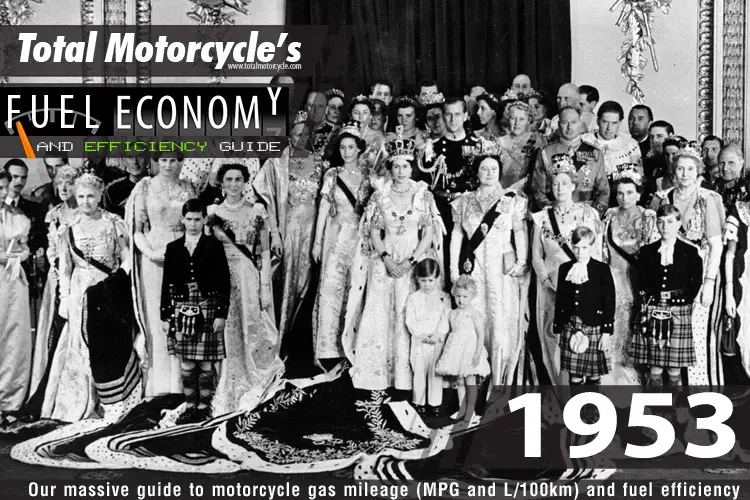 1953 Motorcycle MPG Fuel Economy Guide