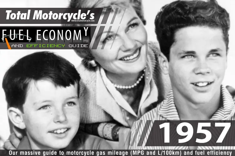 1957 Motorcycle MPG Fuel Economy Guide