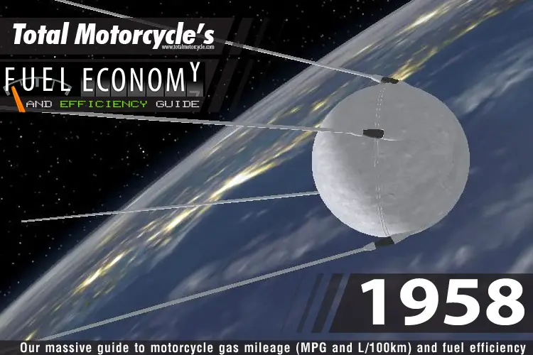 1958 Motorcycle MPG Fuel Economy Guide