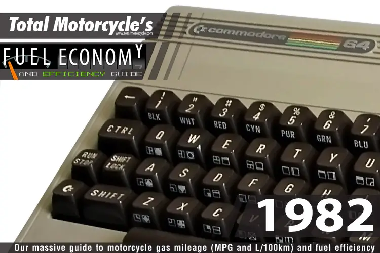 1982 Motorcycle MPG Fuel Economy Guide