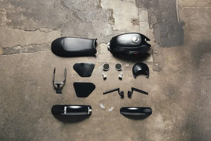 2016 Moto Guzzi Garage V7II Dark Rider Kit 