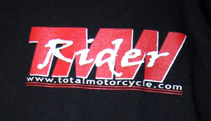 Black Total Motorcycle T-shirts
