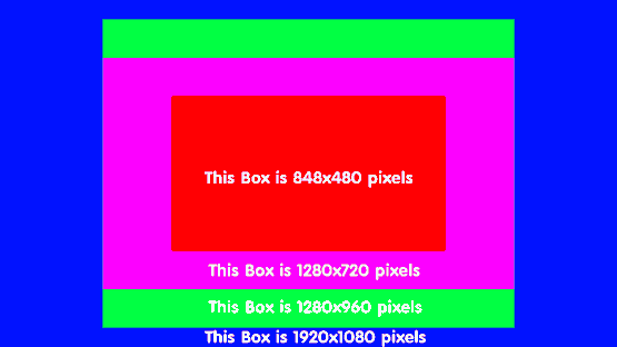 1080p = 1920Ã—1080 pixels (16:9) pixels