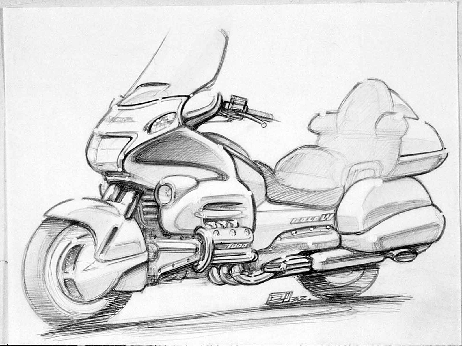 Мотоцикл Хонда Голд Винг 1800 чертежи