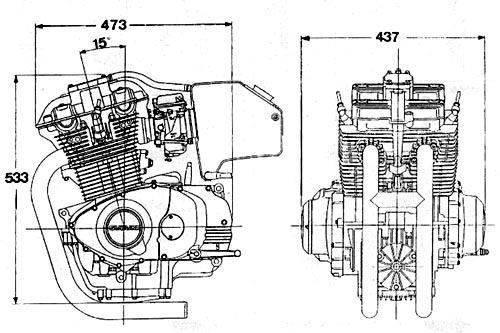 Parallel Twin - Inline 2 cylinder engine