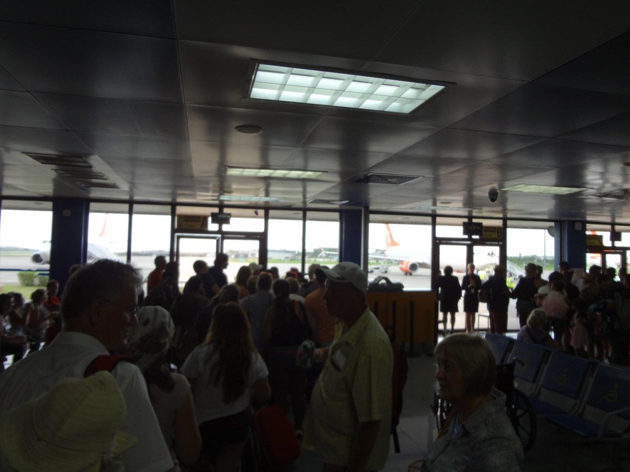 Havana Airport Waiting to get into the evacuation aircraft