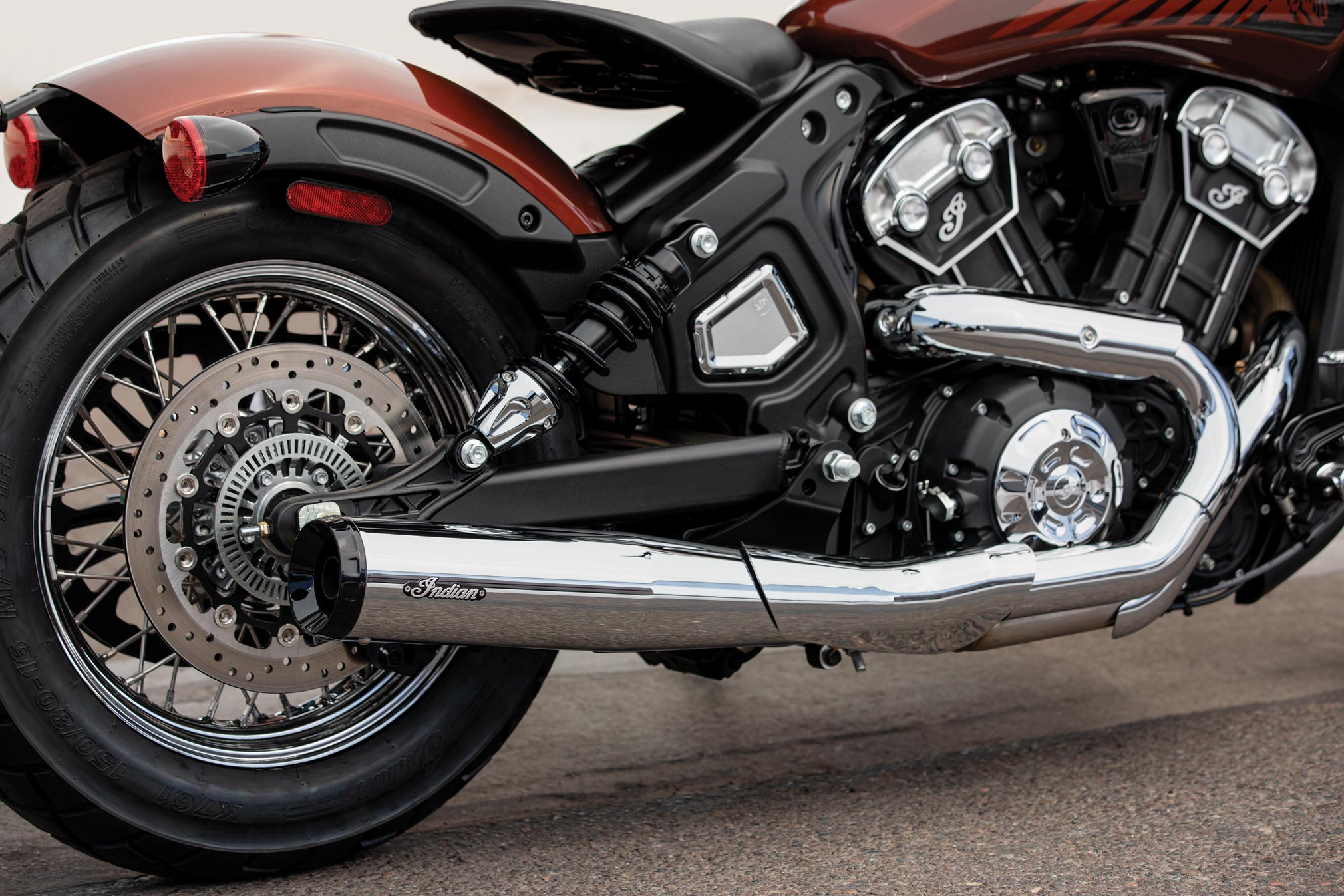 indian scout bobber 2 into 1 exhaust