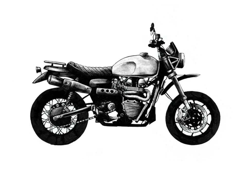 Scrambler The big twin or single cylinder classic, fashioned into a highly capable off-road machine.