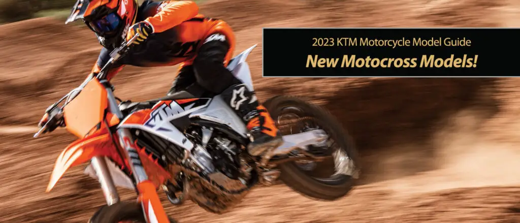 New 2023 KTM Motocross Models