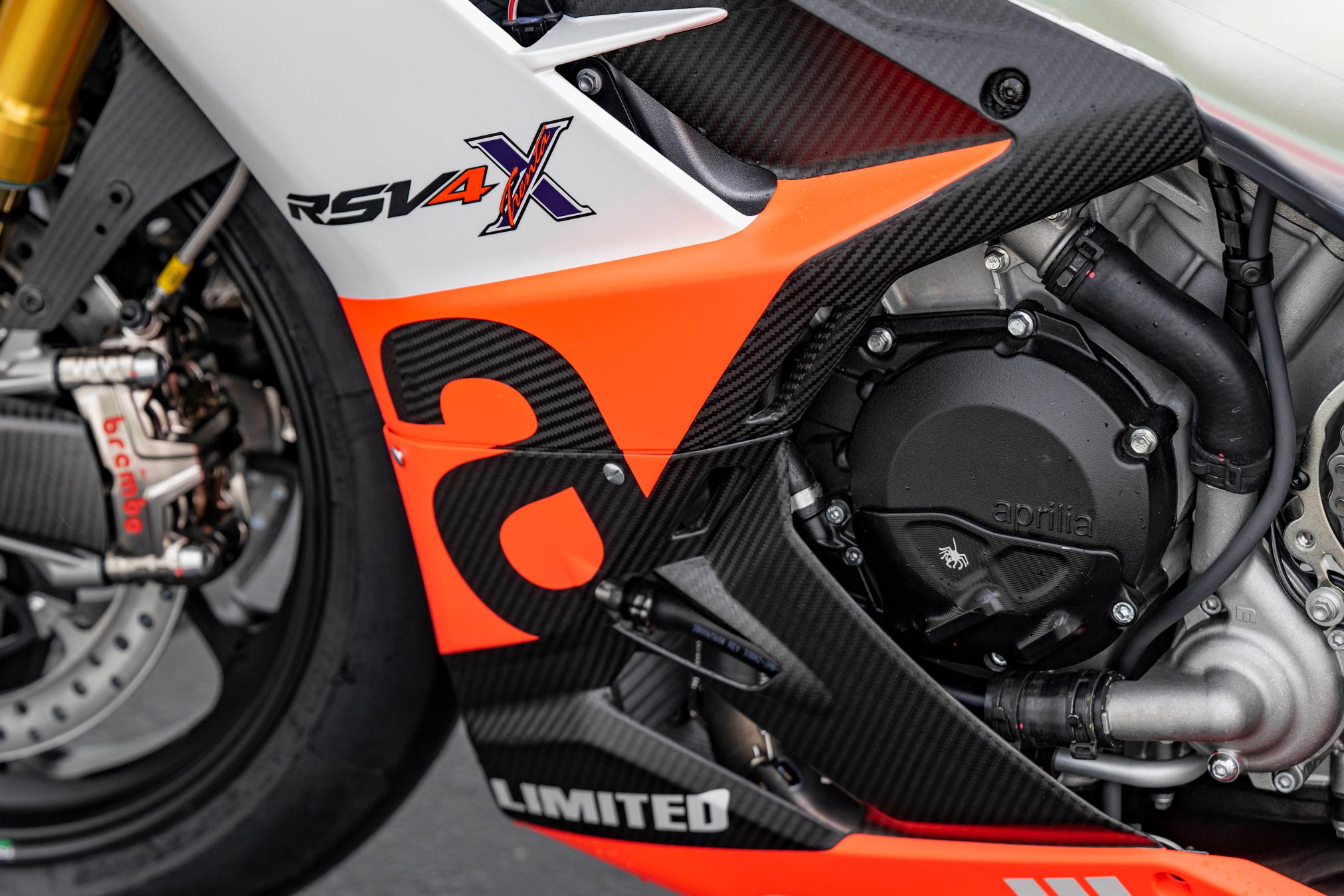 thumbnail image 2 of Aprilia Racing RSV4 Tuono Double-Sided MotoGP Keychain - Black Fabric - US Seller 2 of 5