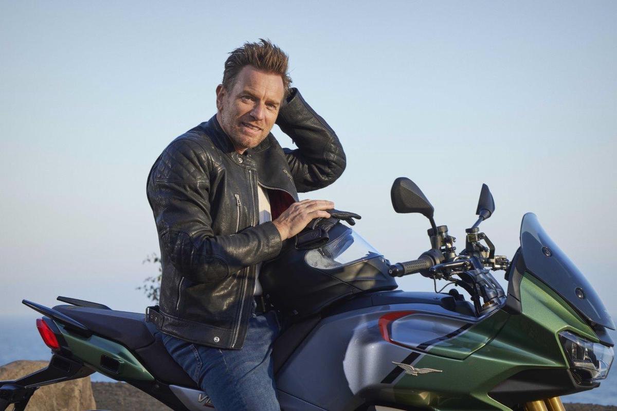 EWAN MCGREGOR AND MOTO GUZZI