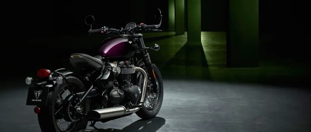 2024 Triumph Bonneville Bobber Purple Stealth Edition