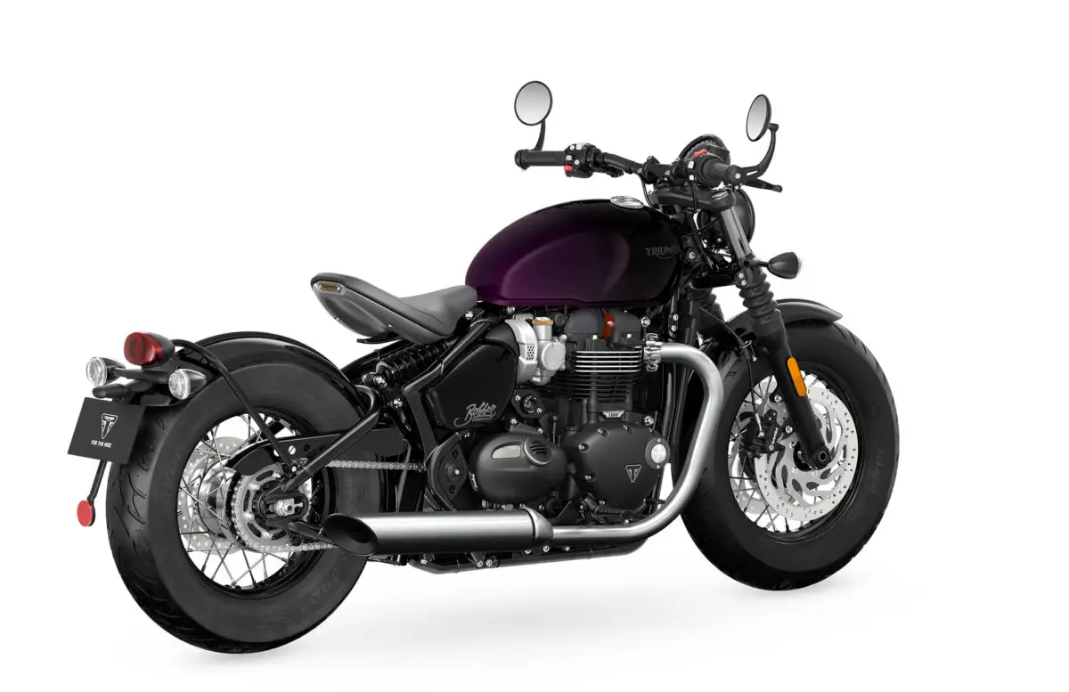 2024 Triumph Bonneville Bobber Purple Stealth Edition