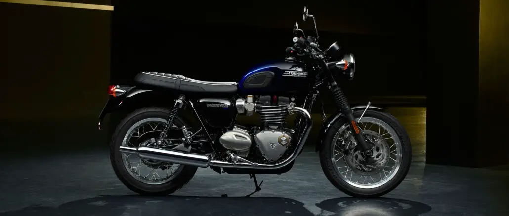 2024 Triumph Bonneville T120 Blue Stealth Edition