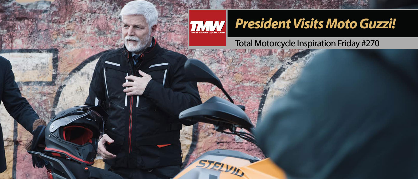 Inspiration Friday: President Visits Moto Guzzi!