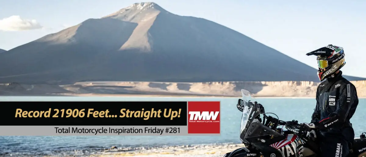 Inspiration Friday: Altitude Record Smashed by a Motorcycle!