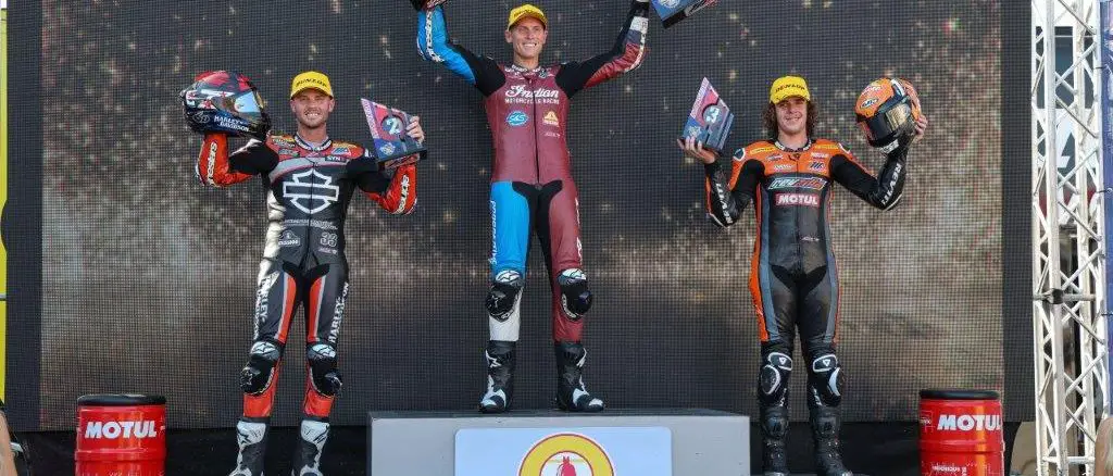 Indian Motorcycle Racing and Troy Herfoss Win at Circuit of the Americas, Now Two Points Back in King of the Baggers Championship Standings Three-Time Australian Superbike Champion Troy Herfoss Goes 1-2 Aboard S&S Indian Challenger, Eyes Potential First-Career King of the Baggers Championship as Final Round Approaches AUSTIN, TX. (September 16, 2024) –Indian Motorcycle Factory Racing delivered a remarkable performance this weekend at Circuit of the Americas (COTA). Down 14 points heading into the eighth round of the 2024 King of the Baggers (KOTB) season, Indian Motorcycle factory rider Troy Herfoss delivered the results needed to make a final push for his first-career KOTB championship – piloting his No. 17 S&S Indian Challenger to his sixth win and sixth second-place finish of the season. Herfoss started the weekend off hot, winning the Mission Foods Challenge, its $5,000 prize, and qualifying for the pole position for the weekend’s KOTB doubleheader. Race 1 saw both Indian Motorcycle factory riders run in the front pack, as Herfoss took second and Tyler O’Hara successfully edged out Harley-Davidson factory rider Kyle Wyman for third – further widening the point differential between Herfoss and Wyman. In Race 2, Herfoss showcased his racing prowess, leading all six laps with precision and successfully capping off the weekend with his sixth KOTB victory. “This was a great team effort, as S&S had the Indian Challengers dialed in to near perfection while Troy and Tyler worked together to fully maximize this important weekend at COTA,” said Gary Gray, Vice President Racing and Service for Indian Motorcycle. “We’re riding a high after that performance and carrying momentum into New Jersey that will put us in great position to fight for the No. 1 plate.” MotoAmerica’s King of the Baggers season concludes with a doubleheader at New Jersey Motorsports Park September 27-29. The 2024 season has seen an intense battle between the two factory teams, as both Herfoss and Wyman each have six wins and six second-place finishes this season. Since bagger racing’s debut in 2020, when O’Hara won the inaugural race aboard the S&S Indian Challenger, each American V-Twin factory team has earned one KOTB series championship, with Indian Motorcycle winning in 2022 and Harley-Davidson in 2021. For more information on Indian Motorcycle Racing, visit IndianMotorcycle.com and follow along on Facebook, X and Instagram. Indian Motorcycle Racing and the S&S Indian Challenger is sponsored by S&S, Progressive, Mission Foods, Drag Specialties, Parts Unlimited, and Performance Finance. ABOUT INDIAN MOTORCYCLE® Indian Motorcycle Company is America’s First Motorcycle Company®. Founded in 1901, Indian Motorcycle has won the hearts of motorcyclists around the world and earned distinction as one of America’s most legendary and iconic brands through unrivaled racing dominance, engineering prowess and countless innovations and industry firsts. Today that heritage and passion is reignited under new brand stewardship. To learn more, please visit www.indianmotorcycle.com. INDIAN and INDIAN MOTORCYCLE are registered trademarks of Indian Motorcycle International, LLC. Always wear a helmet, protective clothing and eyewear and insist your passenger does the same. Ride within the limits of the law and your own abilities. Read, understand and follow your owner’s manual. Never ride under the influence of drugs or alcohol. ABOUT S&S® CYCLE S&S® Cycle was born from a passion for racing and has spent over six decades building performance for the powersports market. Their unwavering focus on quality, reliability and top shelf power has made S&S® Cycle the absolute leader in high performance on the street and track.