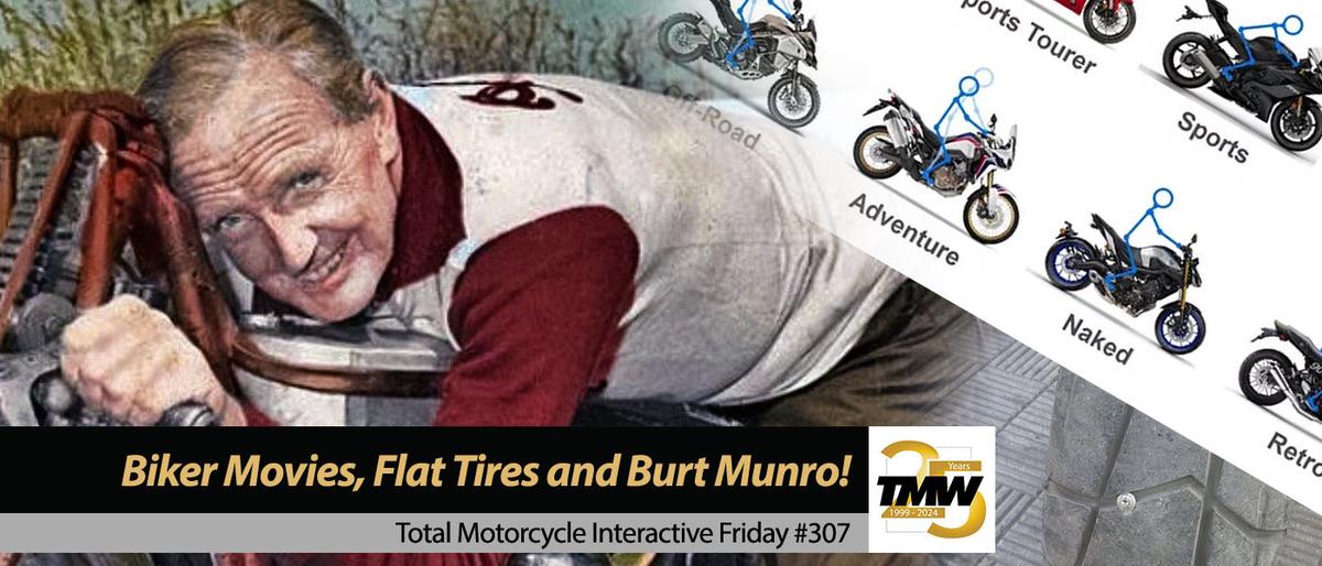 Interactive Friday: Motorcycle Movies, Flat Tires and Burt Munro!