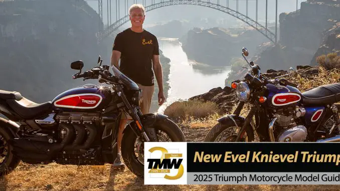 New Evel Knievel Triumph Bonneville and Rocket 3 models!