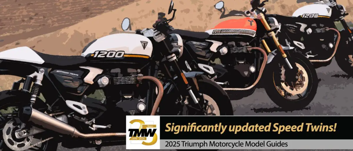 Significantly updated 2025 Speed Twin 1200 and Speed Twin 1200RS!