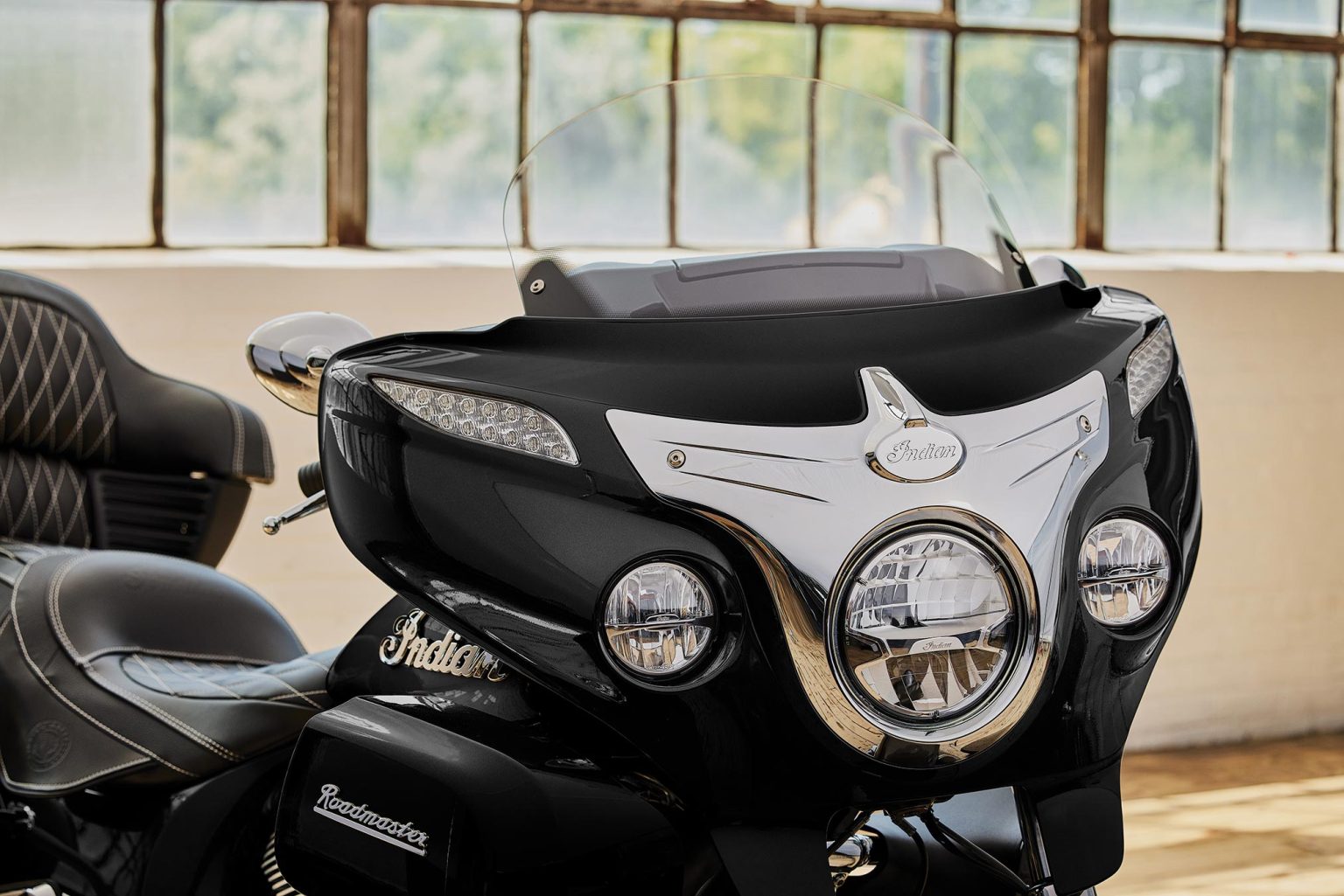 thumbnail image 2 of Chrome Tail Light Top Trim Cover For Indian Chief Classic Roadmaster 2014-2018 2 of 6